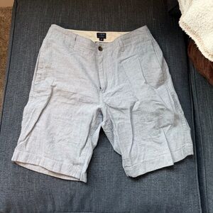 J. Crew Men's Light Gray Flat Front Shorts